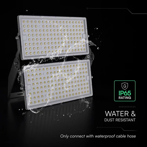 V-TAC SHP 500W CREE LED reflektor, 135 Lm/W, 1 méter kábel, természetes fehér - SKU 230896