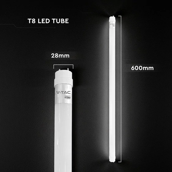 V-TAC EVO LED fénycső 60cm T8 7W természetes fehér 150 Lm/W - SKU 240646