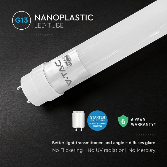 V-TAC EVO LED fénycső 60cm T8 7W természetes fehér 150 Lm/W - SKU 240646
