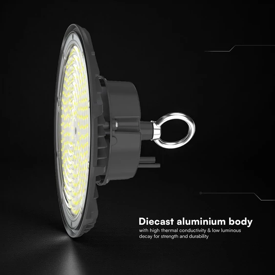 V-TAC csarnokvilágító LED lámpa 100W 110° hideg fehér, IP65, 115 Lm/W - SKU 24074