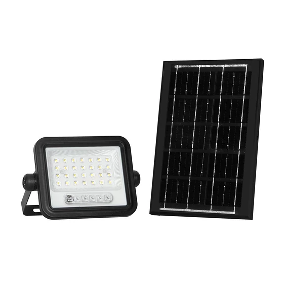V-TAC 8W napelemes LED reflektor, 2000K - 8000K között állítható színhőmérséklettel - SKU 24082