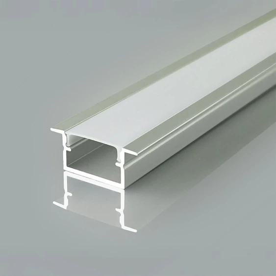 V-TAC 24mm széles, süllyeszthető alumínium LED szalag profil fehér fedlappal 2m - SKU 24106