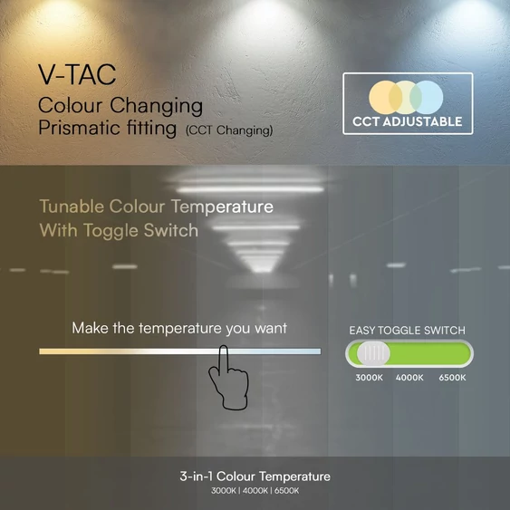 V-TAC bútor, - és pultvilágító LED lámpa 57cm 20W, állítható színhőmérséklet - SKU 24218