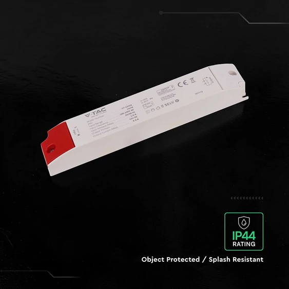 V-TAC IP44 műanyagházas LED tápegység 12V 100W 8.3A - SKU 24270