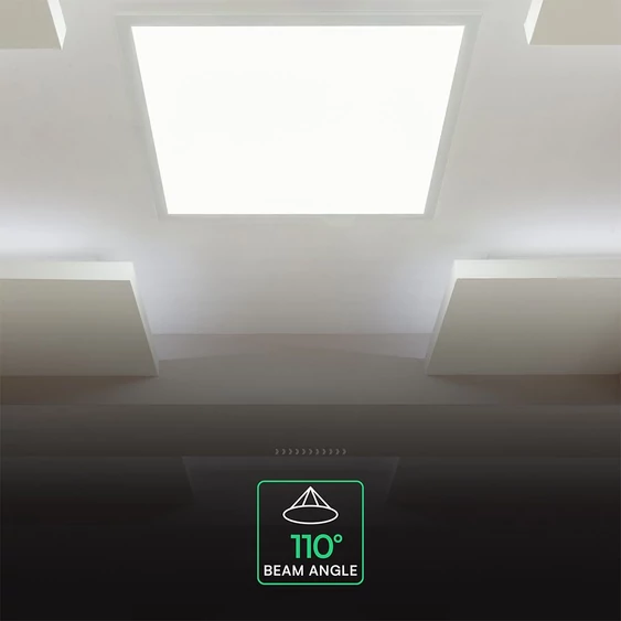 V-TAC süllyeszthető Back-Lit 20W LED panel, hideg fehér, 60x60 cm, 180 Lm/W - SKU 24281
