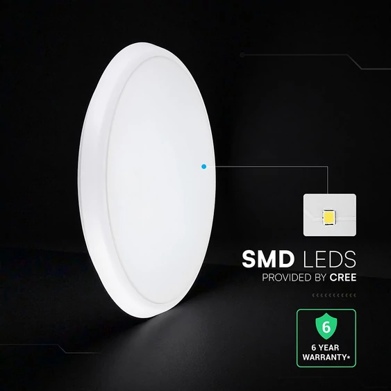 V-TAC CREE SMD LED lámpatest, szenzorral, állítható színhőmérséklet és teljesítmény - SKU 24360
