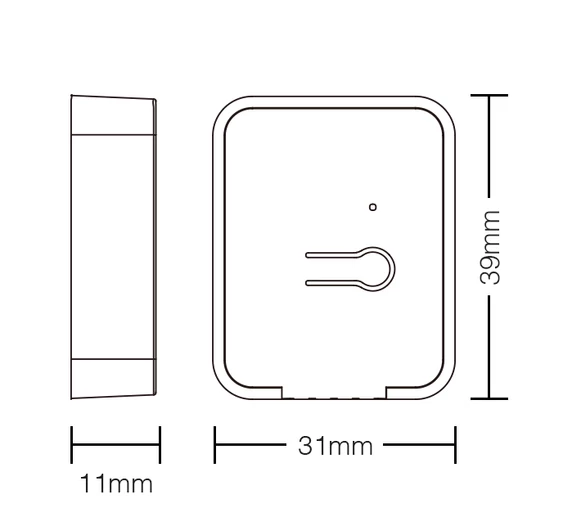 MiLight 3V mini 3 zónás kapcsoló okosító, rádiós vezérlő - PUSH2-3