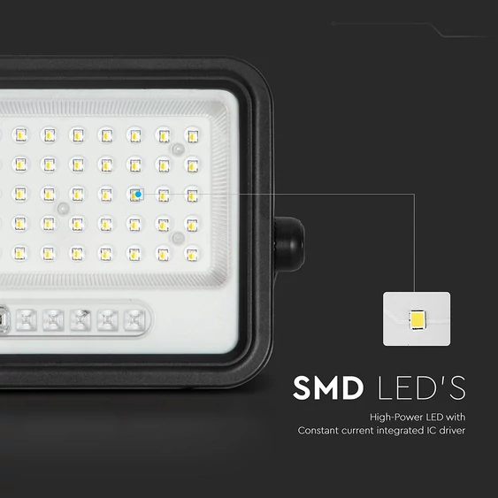 V-TAC 100W napelemes LED reflektor, 2000K - 8000K között állítható színhőmérséklettel - SKU 24083