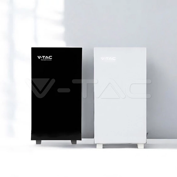 V-TAC 10.24kWh álló lítium akkumulátor, IP20, fekete - SKU 12282