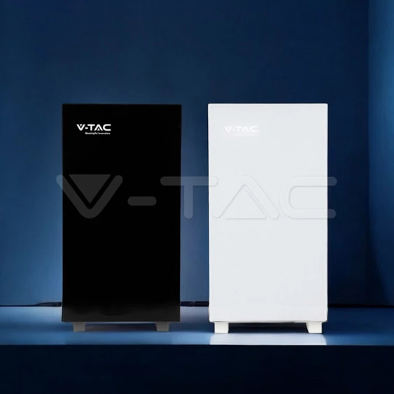 V-TAC 10.24kWh álló lítium akkumulátor, IP20, fekete - SKU 12282