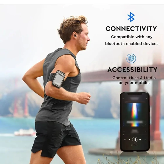 V-TAC Bluetooth fülhallgató, fekete - SKU 7704