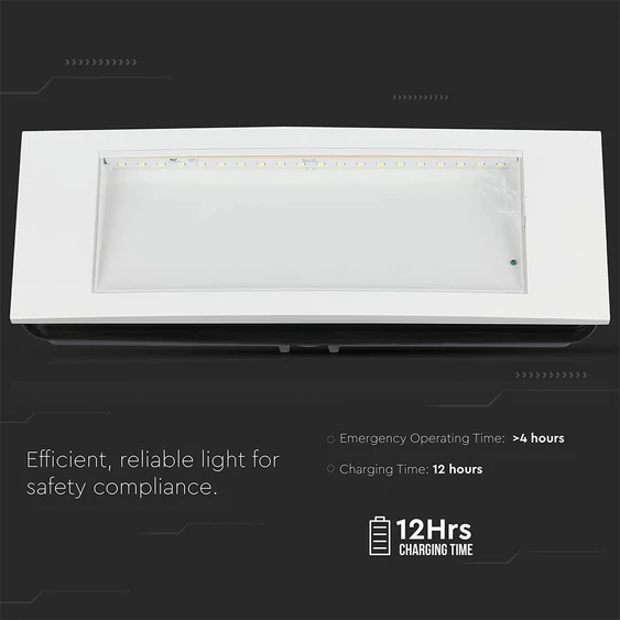 V-TAC CREE LED-es vészkijárat, vészvilágító, kijáratjelző EXIT lámpa 3.8W - SKU 899-6