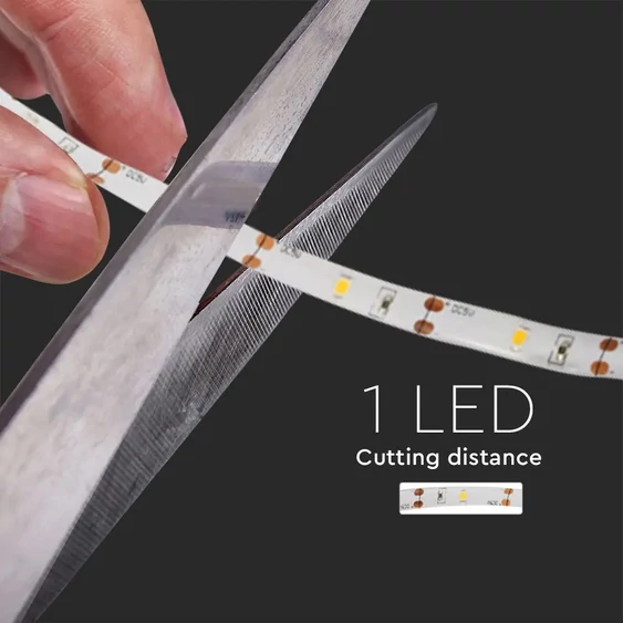 V-TAC elemes LED szalag szett mozgásérzékelővel IP65 SMD 2835, 30 db/m természetes fehér - SKU 2574