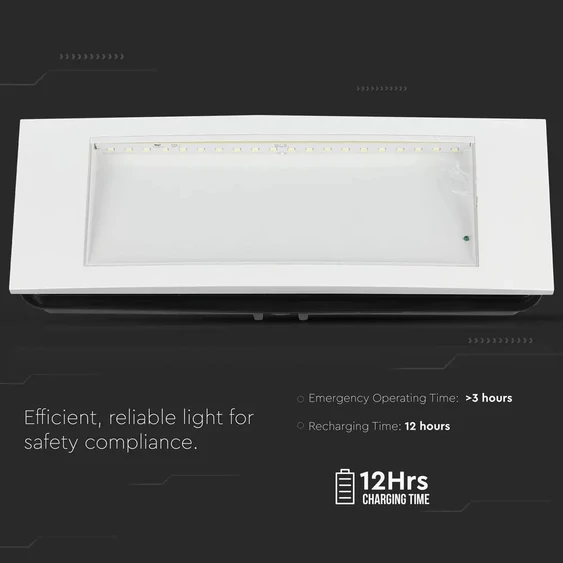 V-TAC felületre szerelhető LED-es EXIT lámpa 3.8W - SKU 899