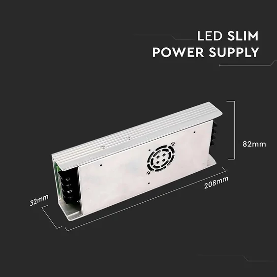 V-TAC fémházas LED tápegység 24V 350W 15A - SKU 3263