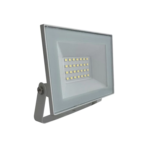 V-TAC FN-széria mini LED reflektor 20W természetes fehér, fehér házzal - SKU 23983