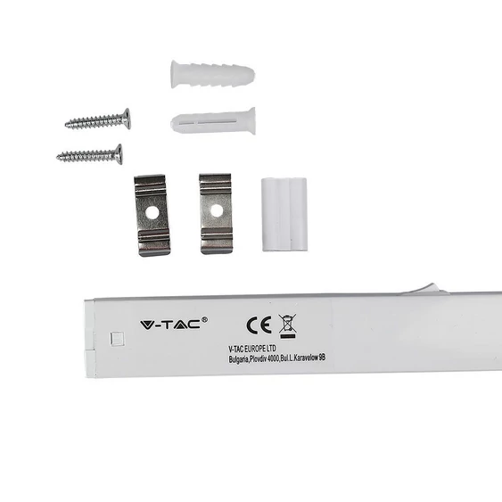 V-TAC LED lámpa 30cm T5 4W beépített kapcsolóval természetes fehér - SKU 21690