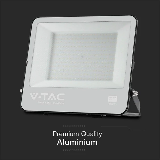 V-TAC LED reflektor 200W, hideg fehér, fekete házzal - SKU 23444