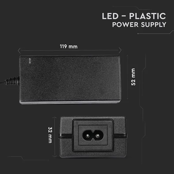 V-TAC műanyagházas IP44 LED tápegység 12V 78W 6.5A - SKU 3240