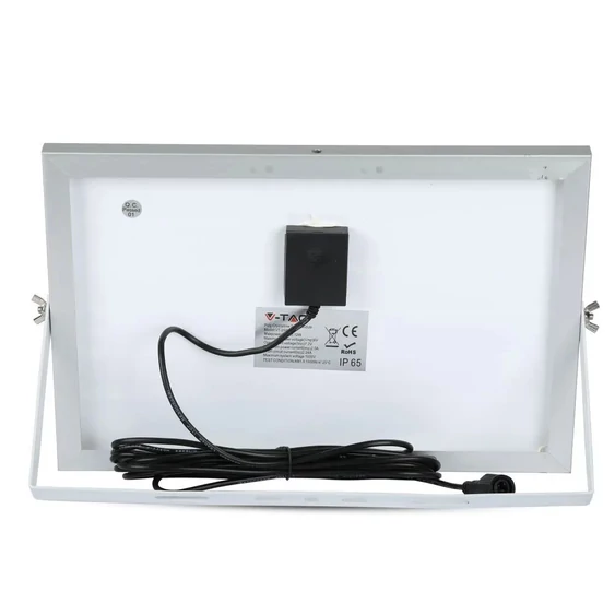 V-TAC napelemes LED reflektor 12W természetes fehér 5000 mAh - SKU 8573