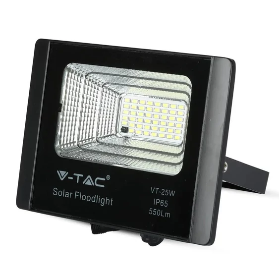 V-TAC napelemes LED reflektor 12W természetes fehér 5000 mAh - SKU 8573