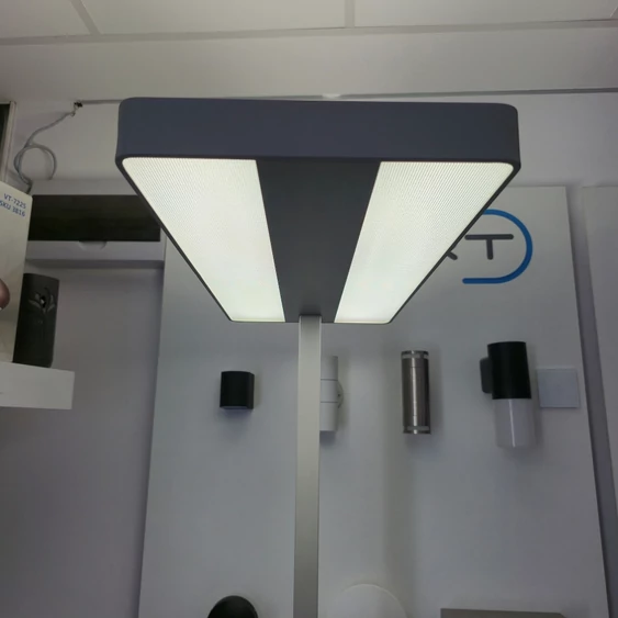 V-TAC 80W ezüst LED dimmelhető állólámpa, természetes fehér - SKU 8523