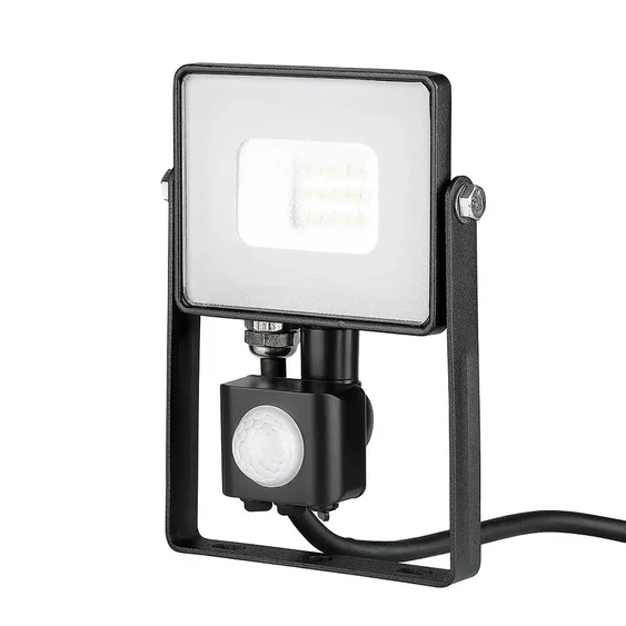 V-TAC mozgásérzékelős LED reflektor 10W hideg fehér Samsung chip - SKU 438