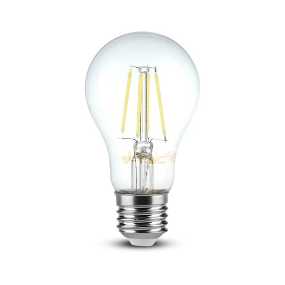 V-TAC 4W E27 hideg fehér filament LED égő - SKU 7120