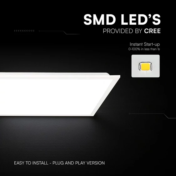 V-TAC CREE SMD süllyeszthető LED panel hideg fehér 40W 120 x 30cm, Back-Lit - SKU 241486