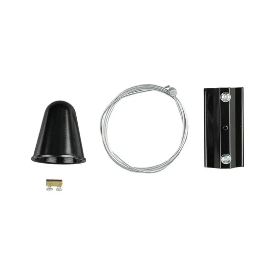 V-TAC tracklight sín függeszték szett, fekete - SKU 3565