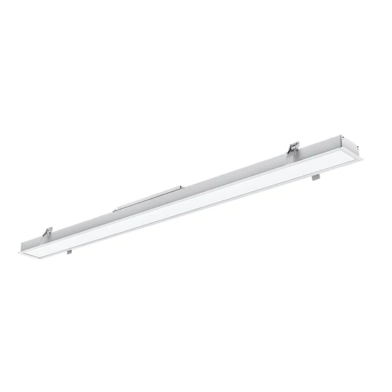 V-TAC fehér, 90mm széles süllyeszthető lineáris LED lámpa 121cm 40W természetes fehér - SKU 382