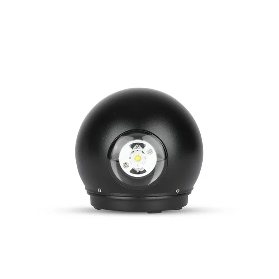 V-TAC 6W kültéri, fekete, fali LED lámpa természetes fehér - SKU 8304