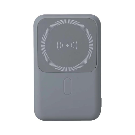 V-TAC 10000mAh powerbank, MagSafe vezeték nélküli töltéssel, szürke - SKU 23040