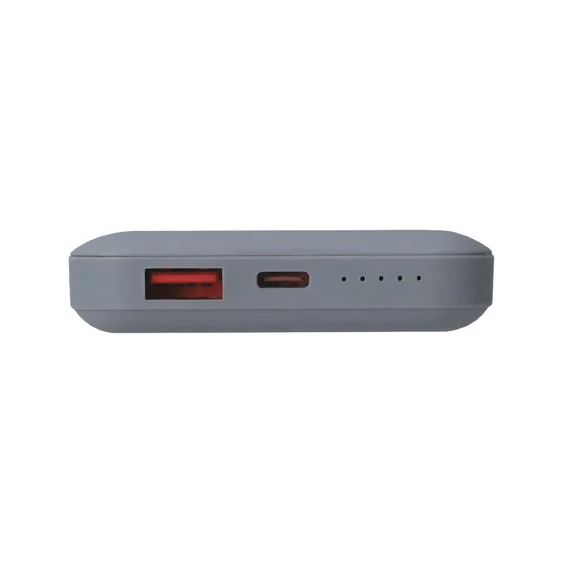 V-TAC 10000mAh powerbank, MagSafe vezeték nélküli töltéssel, szürke - SKU 23040