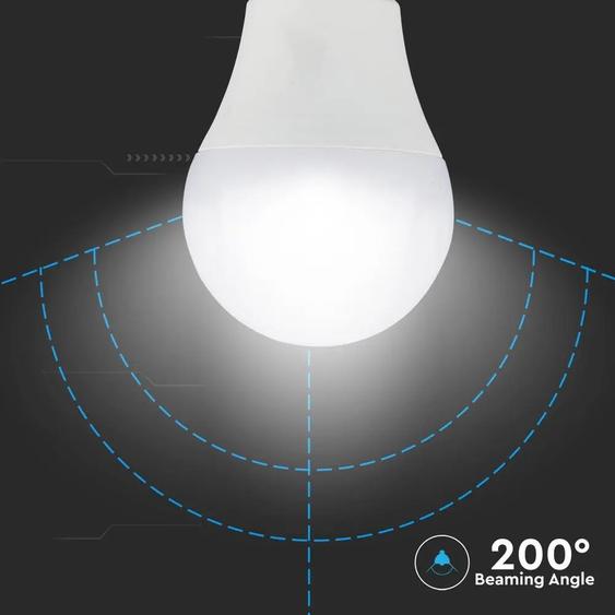 V-TAC 10W E27 hideg fehér CRI&gt;95 LED égő - SKU 7481