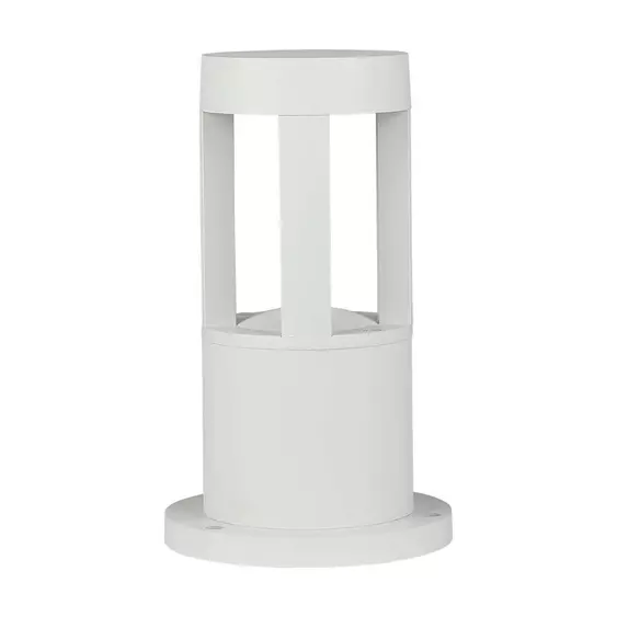 V-TAC 10W kültéri COB LED lámpa oszlop 25 cm, hideg fehér, fehér házzal, 100 Lm/W - SKU 128318