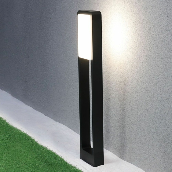 V-TAC 10W kültéri LED lámpa oszlop 80 cm, természetes fehér, fekete házzal - SKU 2120114