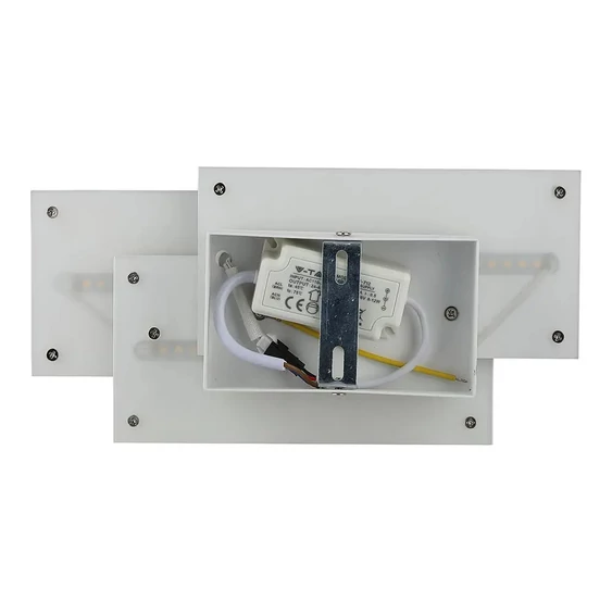 V-TAC 11W beltéri fehér fali LED lámpa meleg fehér - SKU 218202
