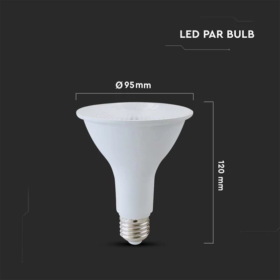 V-TAC 11W E27 természetes fehér PAR30 LED égő - SKU 24037