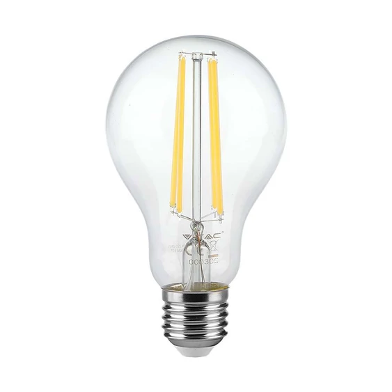 V-TAC 12W E27 hideg fehér filament A60 LED égő - SKU 217460