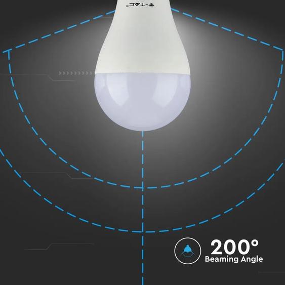 V-TAC 12W E27 hideg fehér LED égő - SKU 251