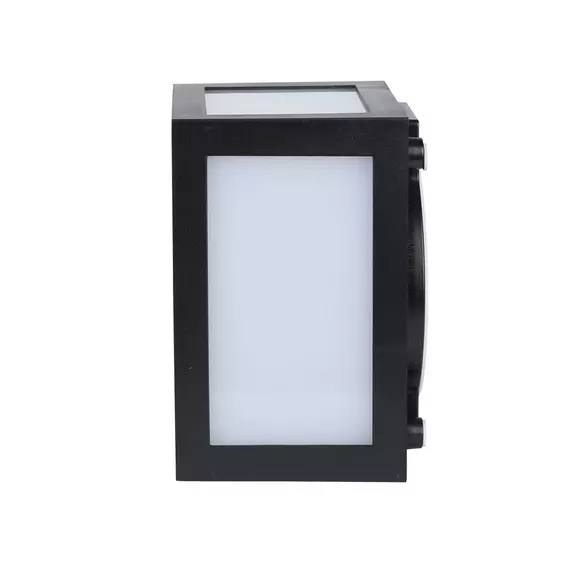 V-TAC 12W kültéri, fekete, szögletes fali LED lámpa természetes fehér - SKU 218341