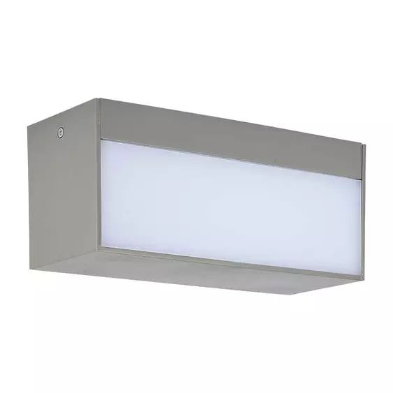 V-TAC 12W kültéri, téglatest alakú, fali LED lámpa hideg fehér - SKU 218244