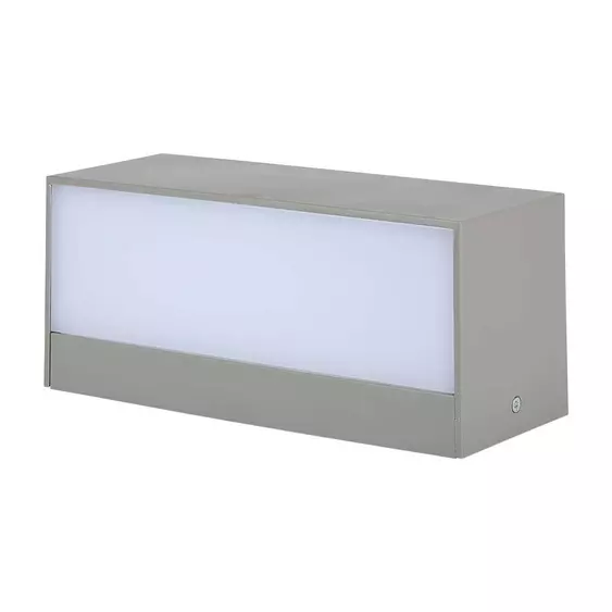 V-TAC 12W kültéri, téglatest alakú, fali LED lámpa hideg fehér - SKU 218244