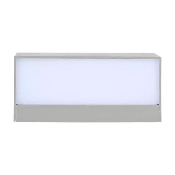 V-TAC 12W kültéri, téglatest alakú, fali LED lámpa meleg fehér - SKU 218242