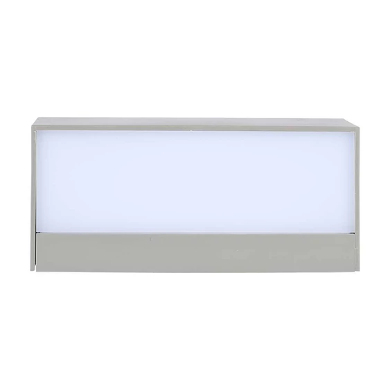 V-TAC 12W kültéri, téglatest alakú, fali LED lámpa természetes fehér - SKU 218243