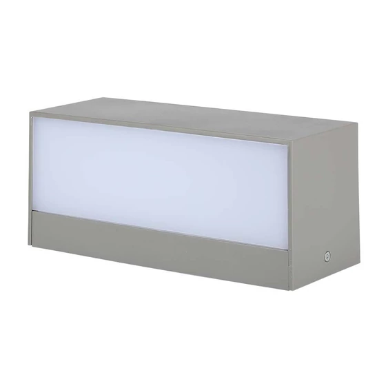 V-TAC 12W kültéri, téglatest alakú, fali LED lámpa természetes fehér - SKU 218243