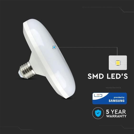 V-TAC 15W E27 hideg fehér LED UFO égő - SKU 215