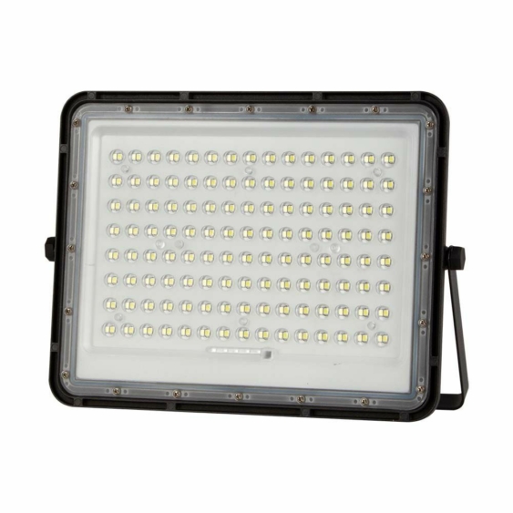 V-TAC 16000mAh napelemes LED reflektor 20W természetes fehér, 1800 Lumen, fekete házzal - SKU 7828
