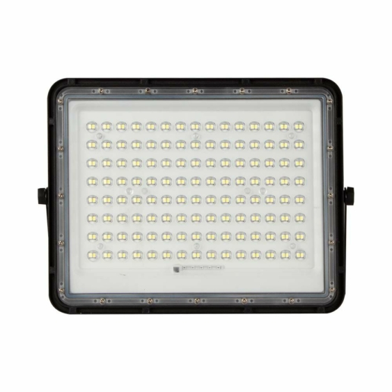 V-TAC 16000mAh napelemes LED reflektor 20W természetes fehér, 1800 Lumen, fekete házzal - SKU 7828